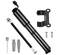 Noxtioanip Mini Pompe à Vélo 120 PSI, Pompe Vélo Compatible avec Valves Presta et Schrader, Pompes à Air avec Support de Fixation, Pompes à Main Cyclisme, pour Vélo de Route, VTT, Sport