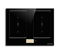NOXTON Plaque à induction, 4 plaques, encastrable avec 2 zones flexibles, 60 cm, 9 niveaux, autosuffisante, avec minuterie, serrure de sécurité, 220-240 V, 7200 W