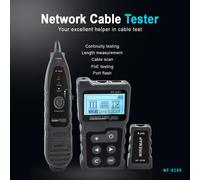 NOYAFA NF-8209 Câble Tracker Lan Affichage Mesure Testeur Outils Réseau Écran LCD Mesure Longueur Wiremap Testeur NF-8209