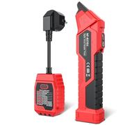 NOYAFA NF-827EU Testeur de prise, détecteur de fusible avec test RCD, détecteur de circuit avec testeur de tension sans contact, 6 fonctions de diagnostic d'erreur, pour testeur de phase Schuko NCV