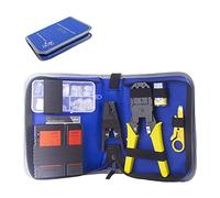 Noyafa Outil de sertissage réseau double mode NF-1206 et kit d'outils de test de câble LAN J45 RJ11 RJ12 CAT5 Cat 6 multifonctionnel UTP (sans batterie)