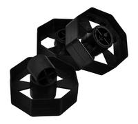 Noyau à Roue pour Dérouleur de Ruban Adhésif 25 MM, 3 Ensembles | Installation Encliquetable, Structure Mobile, Plastique Renforcé Antidérapant, pour Supports Standard et Rouleaux de Masquage