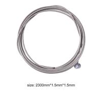 Noyau De Câble De Vélo Pliant De 2.3m, Haute Résistance Et Durable, En Acier Inoxydable, Sécurité Pour Bicyclette De Route Et De Montagne, Ligne Intérieure D'engrenage De Changement De Vitesse