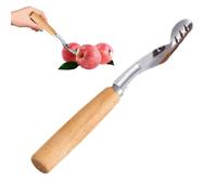 Noyau de poires | Dénoyauteur de poires en acier inoxydable, dénoyauteur manuel avec manche en bois pour préparation des aliments et plats dans la cuisine