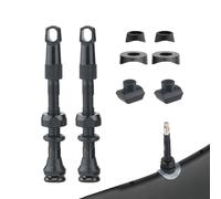 Noyau de soupape sans Tube - kit Remplacement Tige Pneu soupape vélo avec Base carrée et rondelles pour vélo de Montagne, Route, Les déplacements, Les promenades d'entraîn