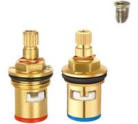 Noyau de valve en cuivre pour robinet avec bobine de valve d'angle doté de la technologie Quick Open Twist et de disque pour contrôler le débit d'eau froide et chaude