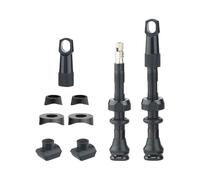 Noyau de valve sans chambre à air avec base carrée et pièces de roue de vélo en d'aluminium valve de pneu sous vide française peut être retirée et convient pour 65 mm bord en carbone sans
