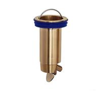 Noyau de vidange de sol avec corps entièrement en laiton, anneau d'étanchéité en silicone et clapet anti-refoulement mécanique pour une utilisation à long terme (5,5 cm)