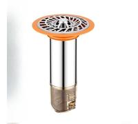 Noyau de vidange de sol de rechange en acier inoxydable avec siphon à eau profonde, insert anti-odeur pour déchets de sol, filtre attrape-cheveux de salle de bain et filtre de vidange de douche pour