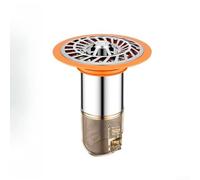 Noyau de vidange de sol de rechange en acier inoxydable avec siphon à eau profonde, insert anti-odeur pour déchets de sol, filtre attrape-cheveux de salle de bain et filtre de vidange de douche pour