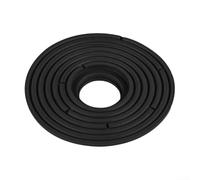 Noyau de vidange de sol de salle de bain à diamètre variable avec grand design découpable, haute résistance, installation sans outil pour drainage des égouts et plomberie (anneau noir de 138 mm)