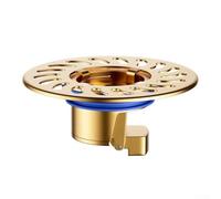 Noyau de vidange de sol en acier inoxydable à couvercle rabattable conçu pour une résistance à la rouille et une intégration sans couture avec des corps de vidange de 32 mm à 50 mm (couleur laiton)