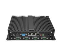 Noyau d'ordinateur industriel sans ventilateur i3-3217U, mini PC sans ventilateur Windows XP 11 ou Linux Ubuntu, Dual LAN, HD VGA, RS232/RS485 COM, 8 USB, allumage automatique, mini PC industriel, 16