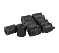 Noyau Ferrite Clip 7mm Réducteur pour bruit Câble Noyau Ferrite(BLACK) | Réduit les interférences électromagnétiques, améliore l'intégrité du signal, pour idéal pour câbles data