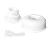 Noyau Intérieur de Siphon de Sol Anti-odeurs pour Machine à Laver | Joint 40/50, Couvercle Décoratif Inclus, Structure Simple, Blanc, pour PVC Drainage et Évier