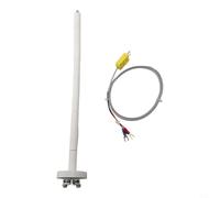 Noyau thermocouple haute température de type K pour surveillance du four avec tube ovale en céramique et fil blindé en métal de 3,2 mm (300 mm)