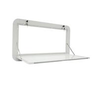 NOYGRNH Table Pliante for Camping-Car 80 x 45 cm, Noire, Fixation Murale, en Alliage d'aluminium, avec 2 verrous, for Camping-Car, capacité de Charge de 25 kg.(White)