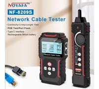 NoynotifNF-8209S Testeur de câble réseau Écran LCD Tracker de câble Vérificateur Poe Poignées protected Mesure de longueur Distance de défaut Test de sertissage NF-8209S