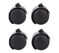 NOYORO 4pcs roulettes, roulettes Pivotantes avec Verrouillage, roulettes sans Bruit, roulettes De Poteau PP, Meubles M7 * 20mm, roulettes De Chaise De Bureau