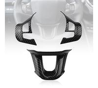 NOZADO 3 Pièces/Ensemble Voiture Volant DéCoration Couverture Garniture Autocollant adaptés for Peugeot 208 308 2008 2014 2015 2016 2017 2018 2019 (Color : Carbon Black)