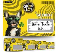 NOZHAM® 5 Cartes Tickets à Gratter Personalisable Surprise Annonce Original - Pour Noel - Secret Santa -Blague farce - Carte Cadeau Surprise Personnalisable - Carte voeux message