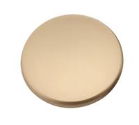 NOZLIHMH Bouton rond moderne et Simple en alliage de Zinc, 2 pièces, bouton de tiroir, for placard, armoire, commode, placard, porte de cuisine, quincaillerie de meubles(Gold - 2pcs)