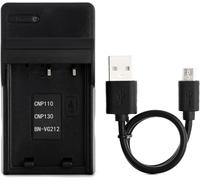 NP-130 USB Chargeur pour Casio Exilim EX-10,EX-H30,EX-H35,EX-ZR100,EX-ZR1000,EX-ZR1100,EX-ZR1200,EX-ZR200,EX-ZR300,EX-ZR310,EX-ZR320,EX-ZR400,EX-ZR700,EX-ZR800 Caméra et Plus