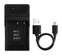 NP-130 USB Chargeur pour Casio Exilim EX-10, EX-H30, EX-H35, EX-ZR100, EX-ZR1000, EX-ZR1100, EX-ZR1200, EX-ZR200, EX-ZR300, EX-ZR310, EX-ZR320, EX-ZR400, EX-ZR700, EX-ZR800 Caméra et Plus
