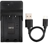 NP-20 USB Chargeur pour Casio Exilim Card EX-M20,EX-S100,EX-S3,EX-S500,EX-S600,EX-S770,EX-S880,Exilim Zoom EX-Z18,EX-Z3,EX-Z4,EX-Z5,EX-Z6,EX-Z60,EX-Z65,EX-Z70 Caméra et Plus