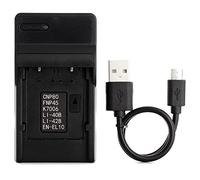 NP-45 USB Chargeur pour Fujifilm FinePix JX250, JX400, J38, J10, J20, JX520, JX580, JX300, JX680, JX370, JV200, JV100, JZ250, JZ100, JZ300, T550, T200, T350, T310, T300, XP60 Caméra et Plus