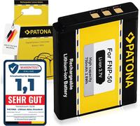 NP-50 Batterie 750mAh Compatible avec Fuji Fujifilm FinePix F50fd F60fd F100fd J50 S100fd V1273 F70EXR F80EXR F200EXR XP100 X10 X20 XF1 XP150 Casio Exilim EX-G1 G1BK G1RD H5 NP50 NP 50