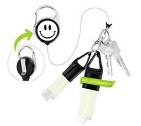 NP BAMBOO NARY Briquet et porte-clés multifonction compatible avec presque tous les briquets - Porte-clés en 5 designs différents, Blanc., Multifunktional