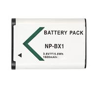 NP BX1 Batterie pour Appareil Photo au Lithium-ION, Batterie de Remplacement pour Appareil Photo Numérique 1600 MAh avec Plusieurs Fonctions de Protection, pour ZV1 RX100M7 M5A M6