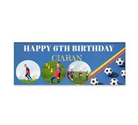 NP-CASER Banderole Personnalisée "0-100 Ans" avec Logo/Photo - Bannière Personnalisable pour Anniversaire, Baptême, Fête Garçon & Événements Spéciaux