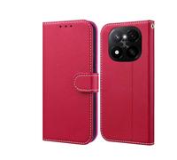 NP-Caser Coque pour Xiaomi Redmi Note 15 5G - Coque Cuir de Première Qualité | Porte-Carte et Pochette à Monnaie| Compatible avec Redmi Note 15 5G, Rouge