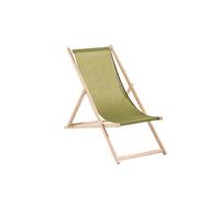 NP CRÉATION-Chilienne agrafée coloris vert en coton Jardin privé - 127 x 56 x 3,5 cm