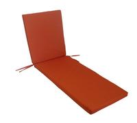 NP CRÉATION-Coussin de bain de soleil déhoussable Monte Carlo Terracotta - 185 x 55 x 6 cm