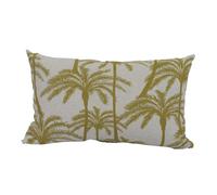 NP CRÉATION-Coussin déco en polyester/coton jaune moutarde Zabeth - 50 x 30 x 15 cm