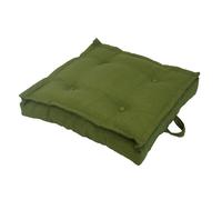 NP CRÉATION-Tatami coussin de sol en polyester/coton vert Mousse - 66 x 66 x 15 cm