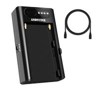 NP-F Plaque de batterie avec USB C IN/Out Dual DC 12V 8.4V Out, ANDYCINE NPF-G2 Adaptateur multifonction pour batterie Sony A7 A9/BMCPC 4K 6K/GH5/Z6 Z7, Type-C-PD IN avec indicateur LED 1/4"