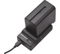 Np-F960/Np-F970 Batterie Et Chargeur Pour Appareil Photo Kit 1Pc 7,2 V 7800 Mah Grande Batterie Rechargeable Avec Câble Usb De Rechange Pour Sony Np-F550 F570 F750 F770 F960 F970[USBC997]