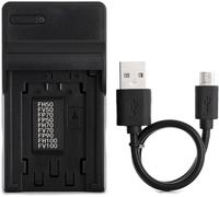 NP-FH50 USB Chargeur pour Sony DCR-DVD108 DCR-DVD610 DCR-DVD105 DCR-HC21 DCR-HC52 DCR-HC38 DCR-SR45 DCR-SR47 DCR-SX85 DCR-SX45 DCR-SX44 HDR-SR11 HDR-SR12 HDR-XR160 Caméra et Plus