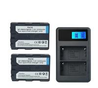 NP-FM50 7,2 V 2 200 mAh Compatible avec Les caméras et caméscopes de la série FM(2 PCS)