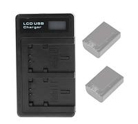 NP-FV100 LTD2 Chargeur de batterie USB compatible avec NP-FV30 NP-FV40 NP-FV50 NP-FV70 NP-FV70A NP-FV90 NP-FV100 Batterie Double Charge avec écran LCD Caméra Batterie