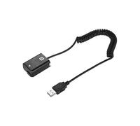 NP-FW50 Câble de charge USB à ressort de batterie factice pour Sony A7 A7R A7S A7M A7II A7S2 A7M2 A7R2 A6500 A6