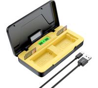 NP-FW50 Chargeur de Batterie Double pour Appareil Photo Sony Alpha A6400 ZV-E10 A6000 A6100 A6500 A6300 A7 A7II A7RII A7SII A7S A7S2 A7R A7R2 A5100 RX10