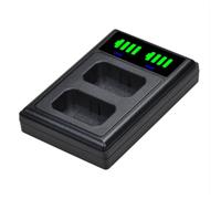 NP-FW50 Dual Battery Charger with USB-C Port Para Sony, LED USB Dual Charger with Type C Port Para a6300, a7m2, a7s2, a6000, Chargeur de Caméra, Chargeur de Batterie de Caméra Numérique