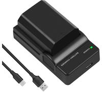 NP-FZ100 2600mAh Battery and Charger for Sony A7S III, A7R III, A7 III, A7C, A6600, A6700, FX3, FX30, ZV-E1, Alpha 9, A9, 9R, A9R, 9S, A9S