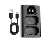 NP-FZ100 Batterie Chargeur avec Micro USB Câble, Camera Batteries Chargeur pour Sony FX30, Alpha A7C A7R3 A7R4 A7M4 A7R MARK3 A7 MADK3 A7M3 A6600 A9, Double Emplacement et écran LCD