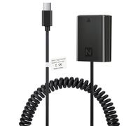 NP-FZ100 Batterie factice avec câble USB Type-C pour Sony A7 III, A7 IV, A7S III, A7R III, A7R IV, A7R V, A7C, A7C II, A7CR, A6600, A6700, A1, A9, A9 II, ZV-E1, FX3, FX30